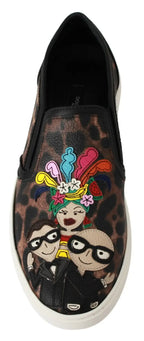 Dolce & Gabbana Leather Leopard #dgfamily Loafers Shoes - Zeiniez