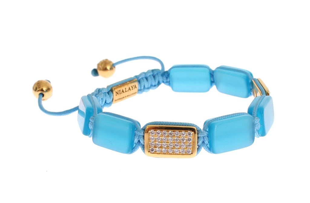 Nialaya CZ Opal 18K Gold 925 Bracelet - Zeiniez
