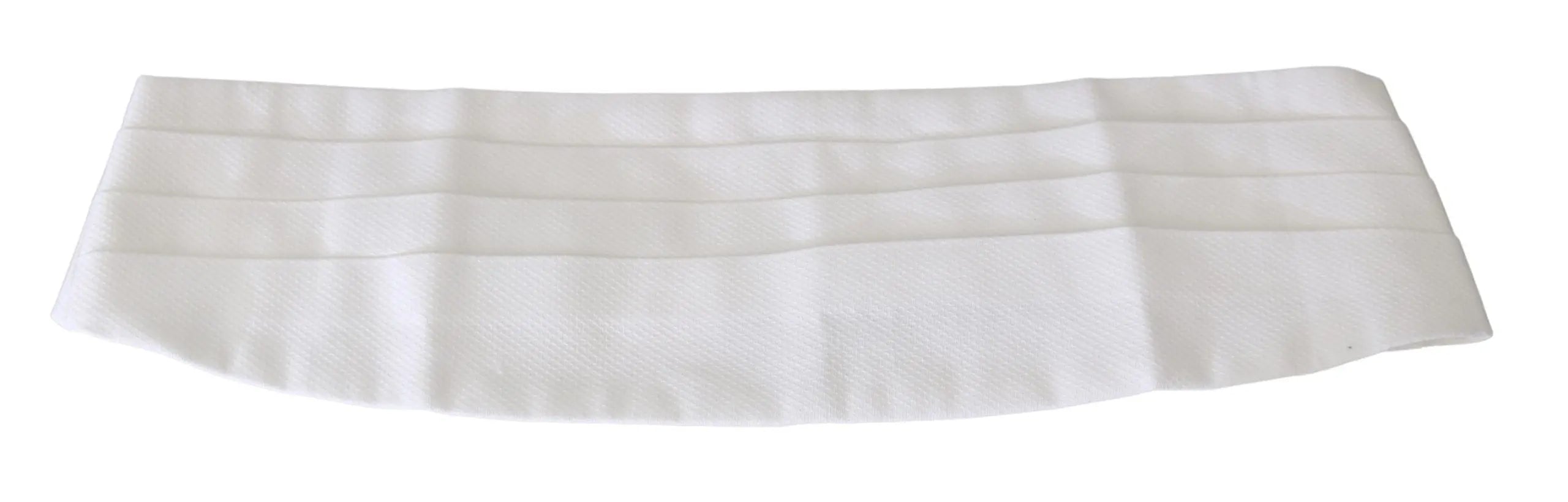 Dolce & Gabbana White Men Waist Belt Cotton Cummerbund - Zeiniez