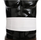 Dolce & Gabbana White Men Waist Belt Cotton Cummerbund - Zeiniez