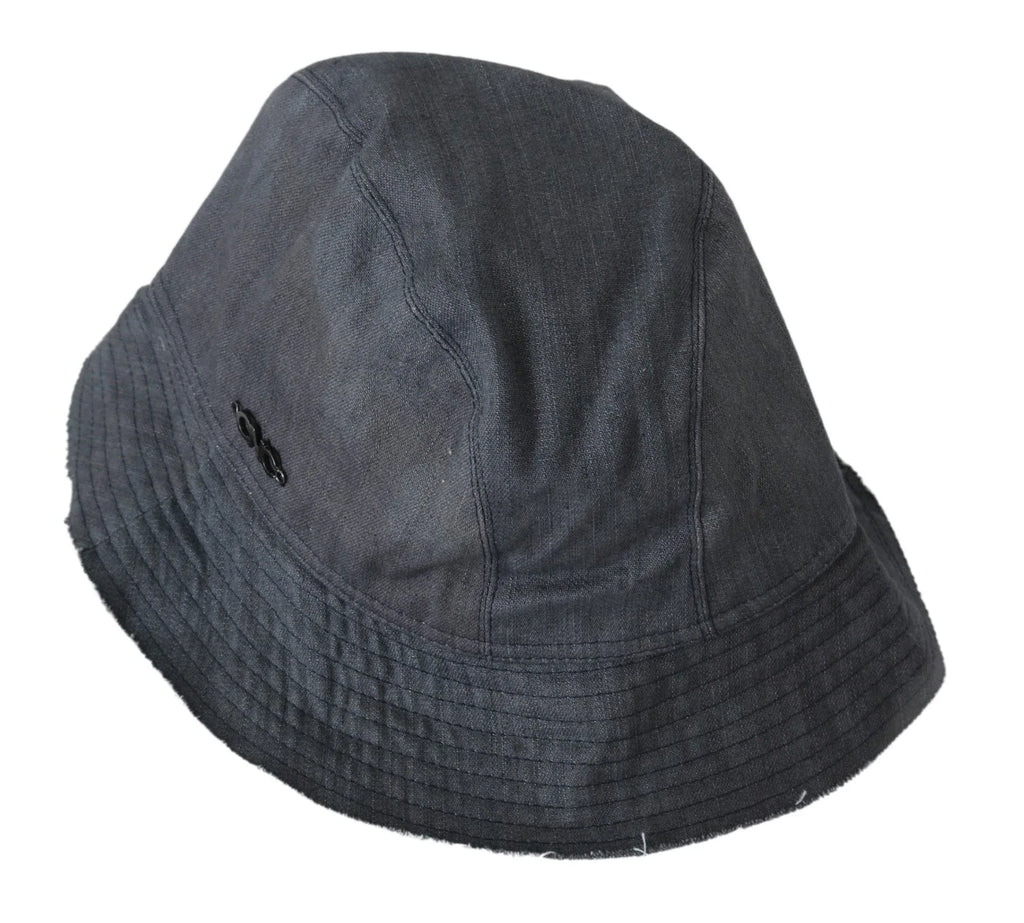 Costume National Black Washed Wide Brim Outdoor Bucket Hat - Zeiniez