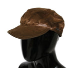 Costume National Brown Newsboy Beret Cabbie Fedora Hat - Zeiniez