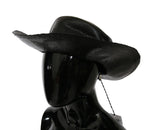 Costume National Black Wide Brim Cowboy Solid Hat - Zeiniez