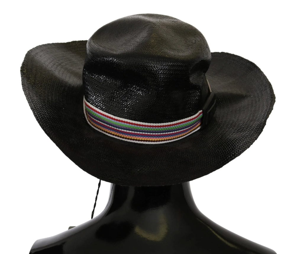 Costume National Black Wide Brim Cowboy Solid Hat - Zeiniez