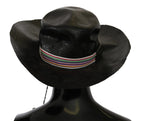 Costume National Black Wide Brim Cowboy Solid Hat - Zeiniez