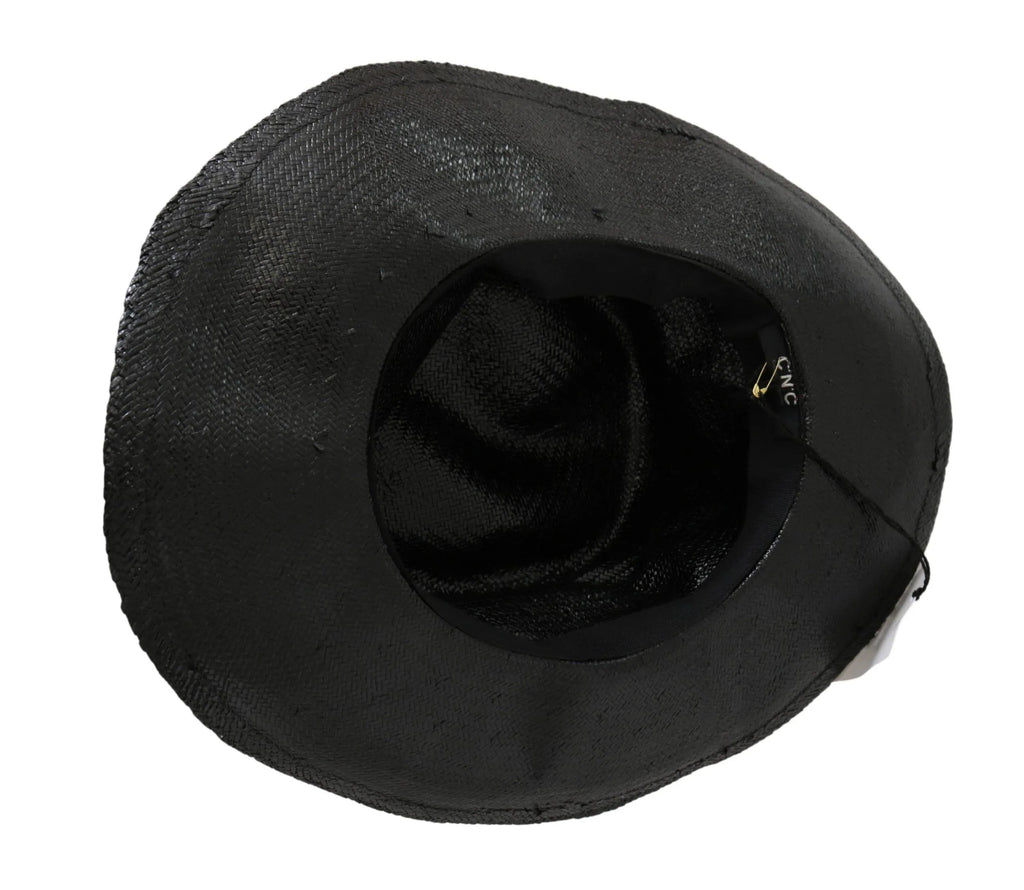 Costume National Black Wide Brim Cowboy Solid Hat - Zeiniez