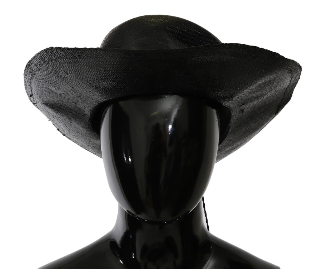 Costume National Black Wide Brim Cowboy Solid Hat - Zeiniez