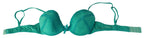 Ermanno Scervino Green Push Up Bra 100% Cotton Underwear - Zeiniez