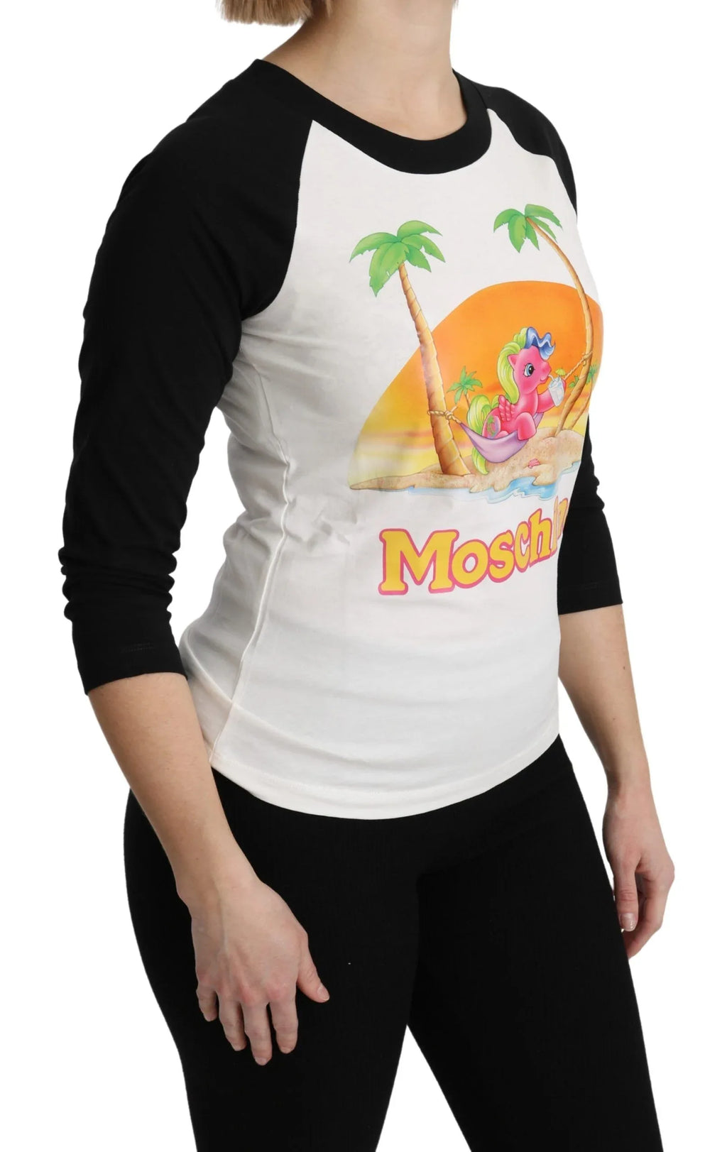 Moschino White Cotton T-shirt My Little Pony Top Tshirt - Zeiniez