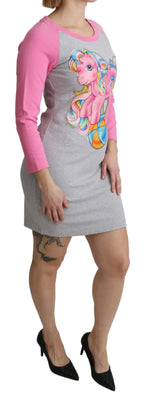 Moschino Gray My Little Pony Top Sweater Dress - Zeiniez