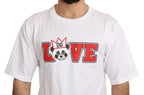 Dolce & Gabbana White Love Panda Print Top T-shirt - Zeiniez