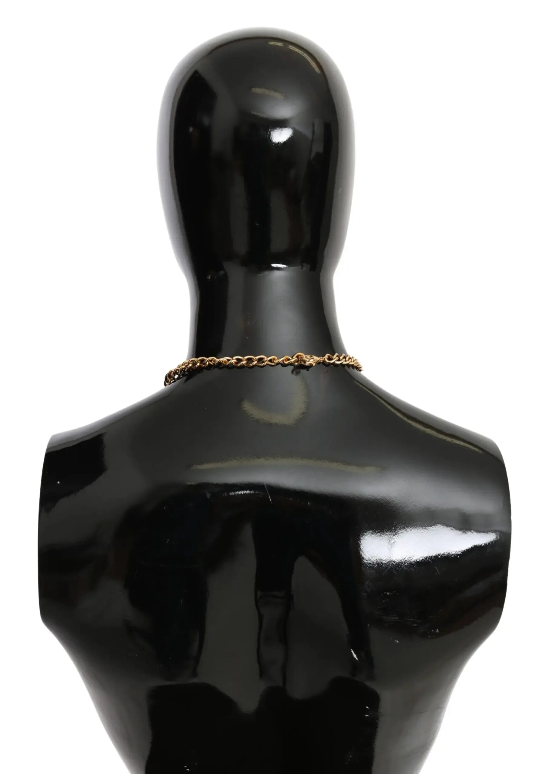 Dolce & Gabbana Green Leaves Gold Brass Crystal Flower Pendant Necklace - Zeiniez