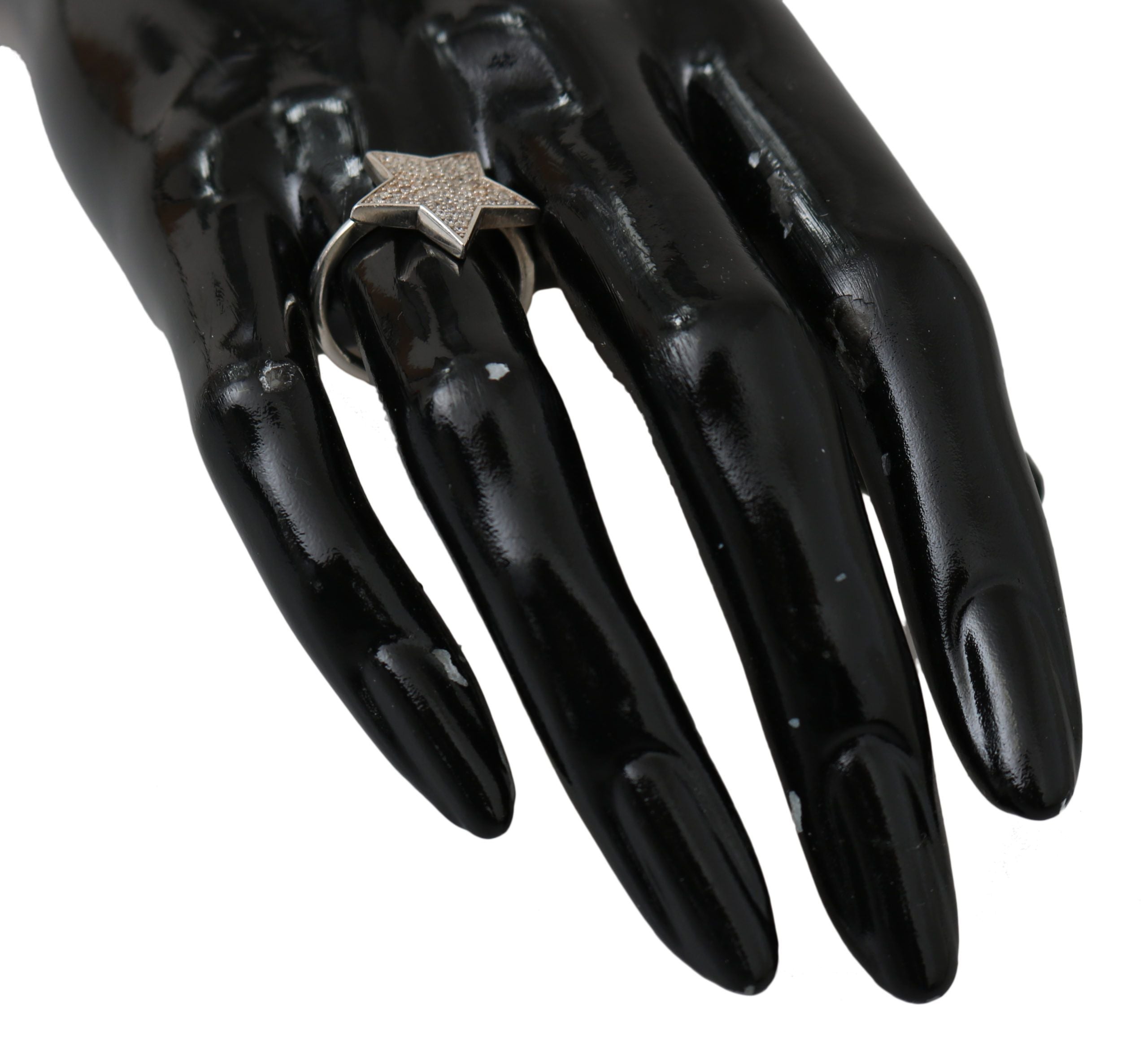 Nialaya Silver Womens Clear CZ Star 925 Ring - Zeiniez