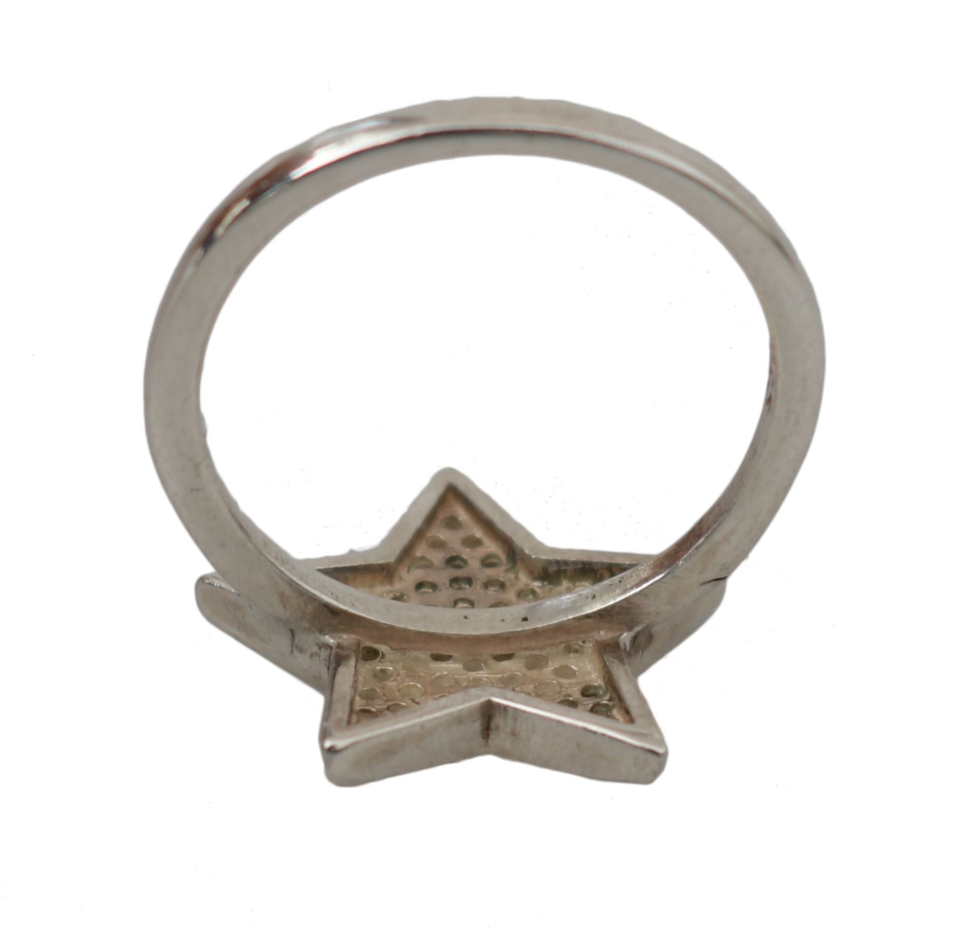 Nialaya Silver Womens Clear CZ Star 925 Ring - Zeiniez