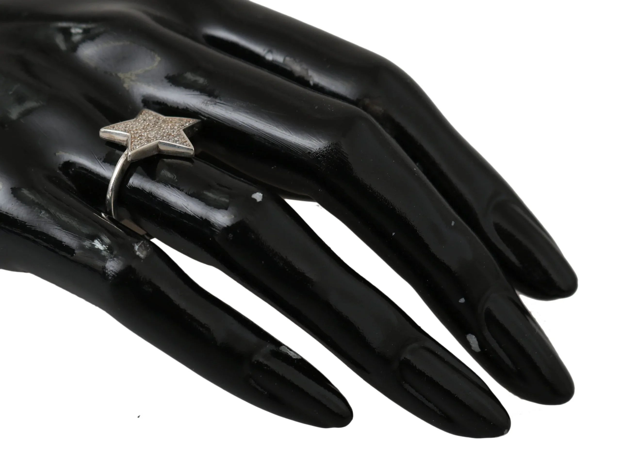 Nialaya Silver Womens Clear CZ Star 925 Ring - Zeiniez