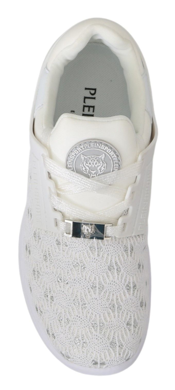 Philipp Plein White Polyester Casual Sneakers Shoes - Zeiniez