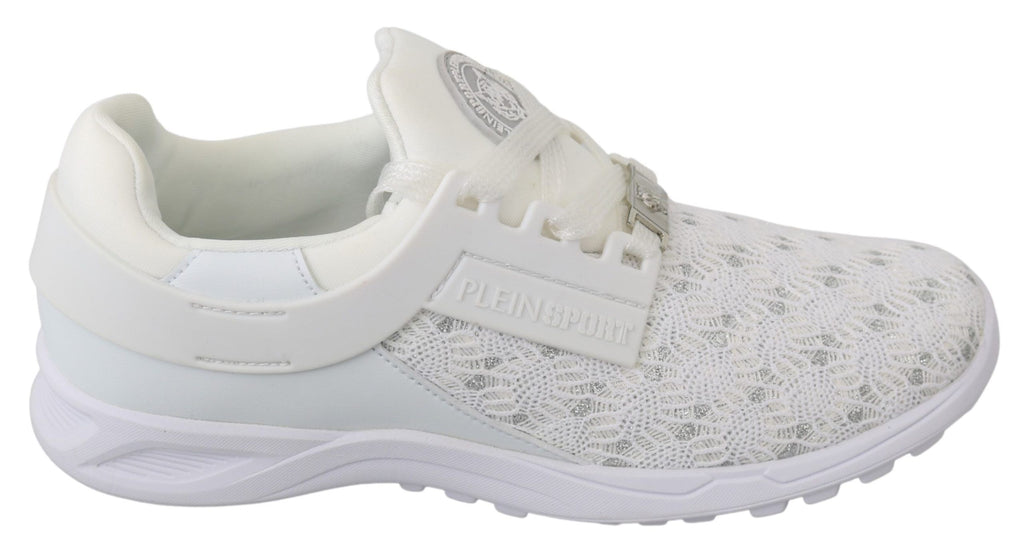 Philipp Plein White Polyester Casual Sneakers Shoes - Zeiniez