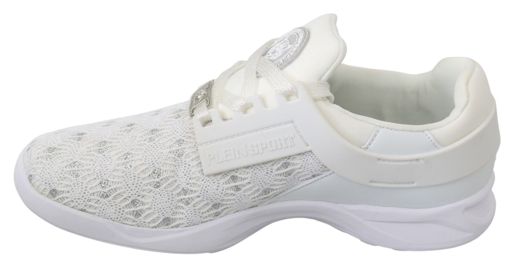 Philipp Plein White Polyester Casual Sneakers Shoes - Zeiniez