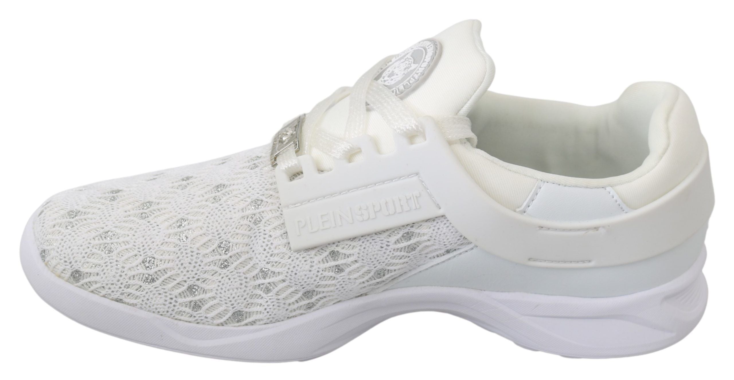 Philipp Plein White Polyester Casual Sneakers Shoes - Zeiniez