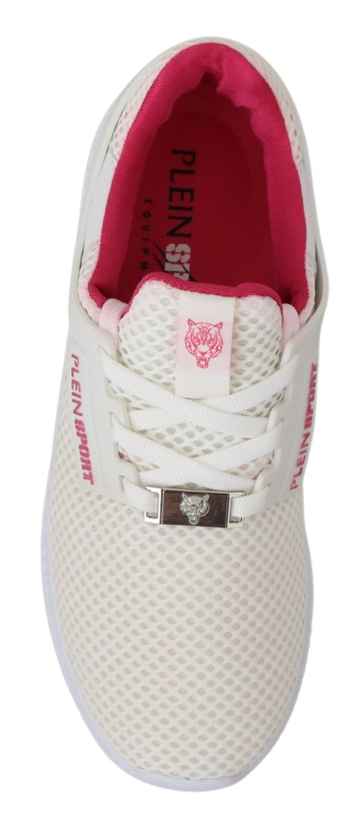 Philipp Plein White Pink Polyester Becky Sneakers Shoes - Zeiniez