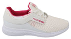 Philipp Plein White Pink Polyester Becky Sneakers Shoes - Zeiniez