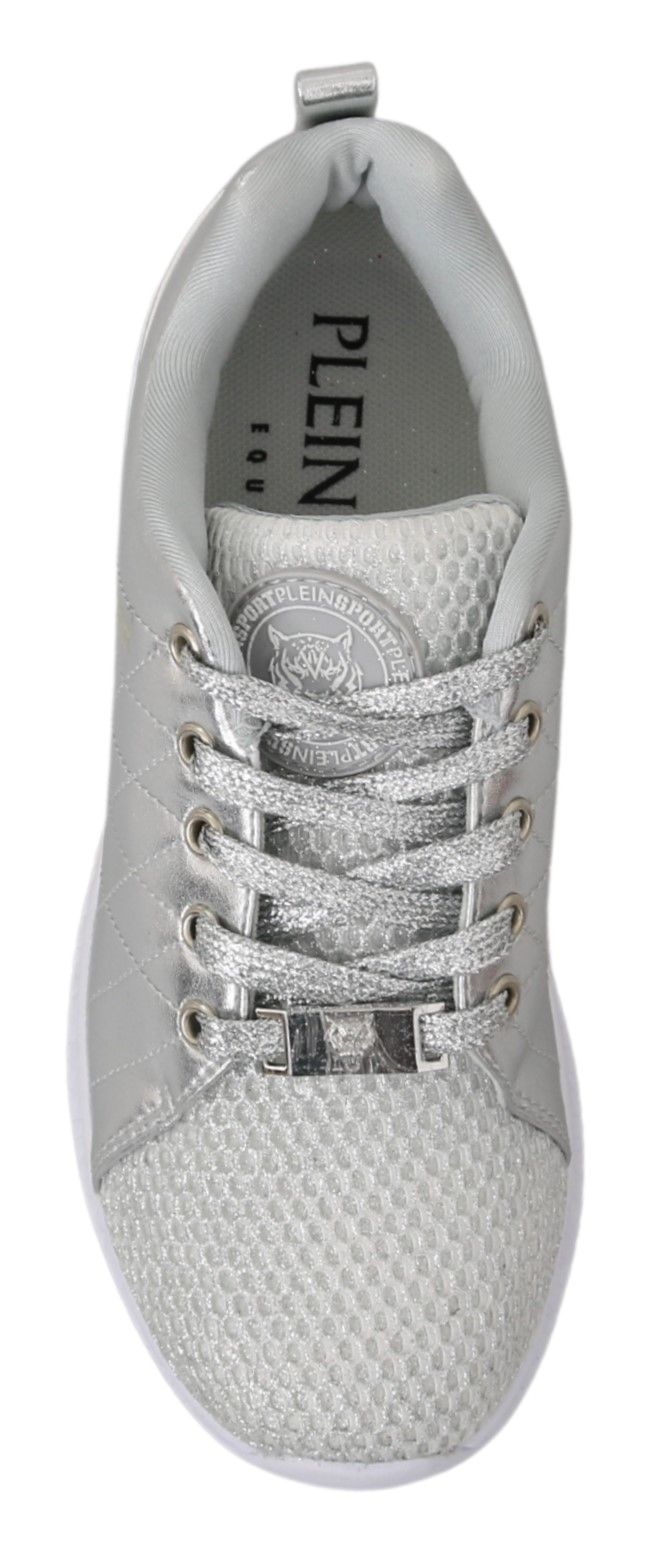 Philipp Plein Gisella Silver Polyester Sneakers Shoes - Zeiniez