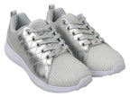 Philipp Plein Gisella Silver Polyester Sneakers Shoes - Zeiniez