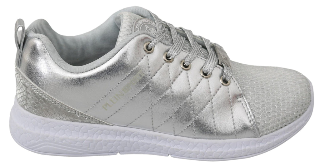 Philipp Plein Gisella Silver Polyester Sneakers Shoes - Zeiniez