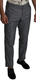 Dolce & Gabbana Gray Formal Dress Trouser Slim Fit Pants - Zeiniez