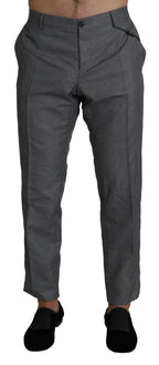 Dolce & Gabbana Gray Formal Dress Trouser Slim Fit Pants - Zeiniez