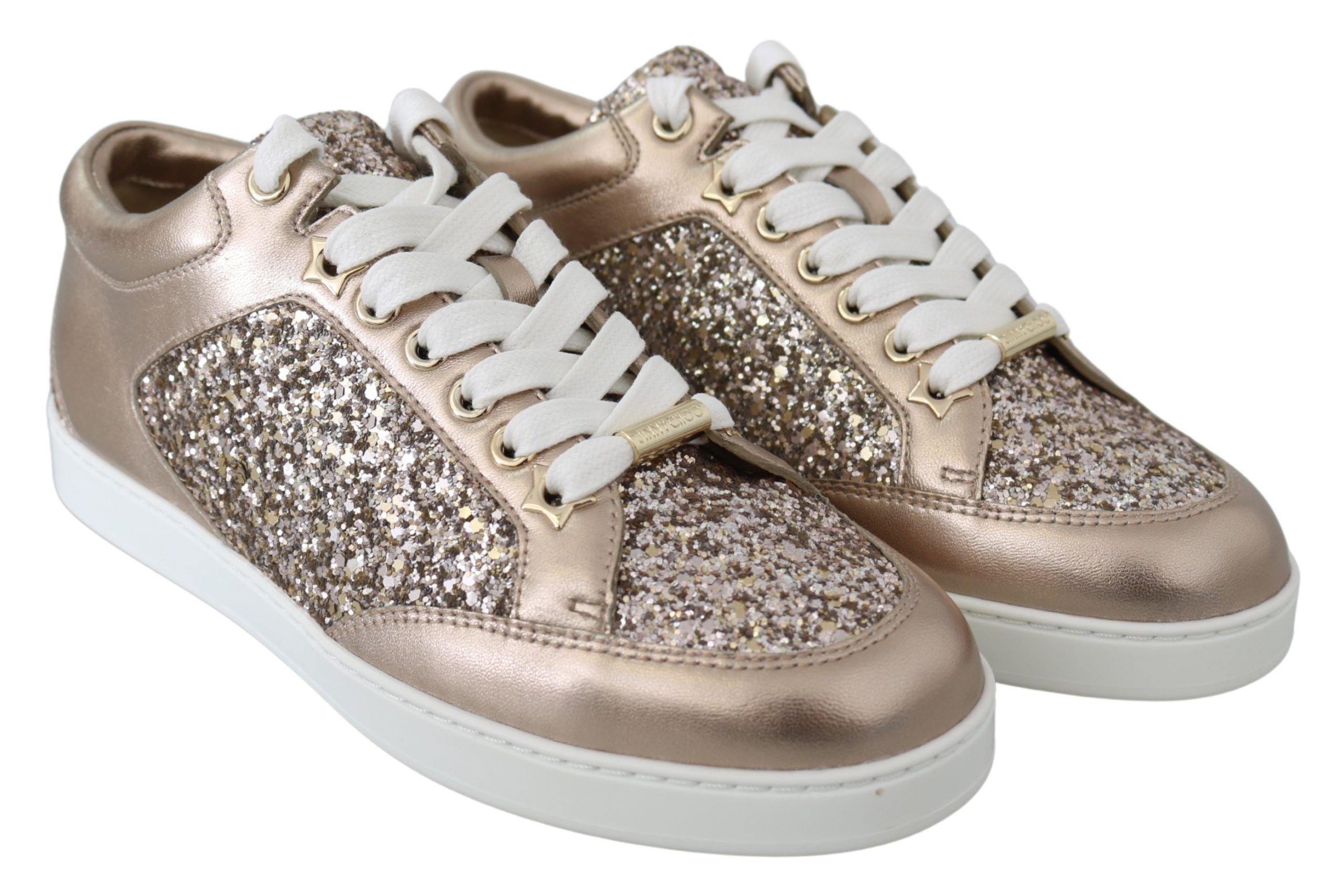 Jimmy Choo Ballet Pink Leather Miami Sneakers - Zeiniez