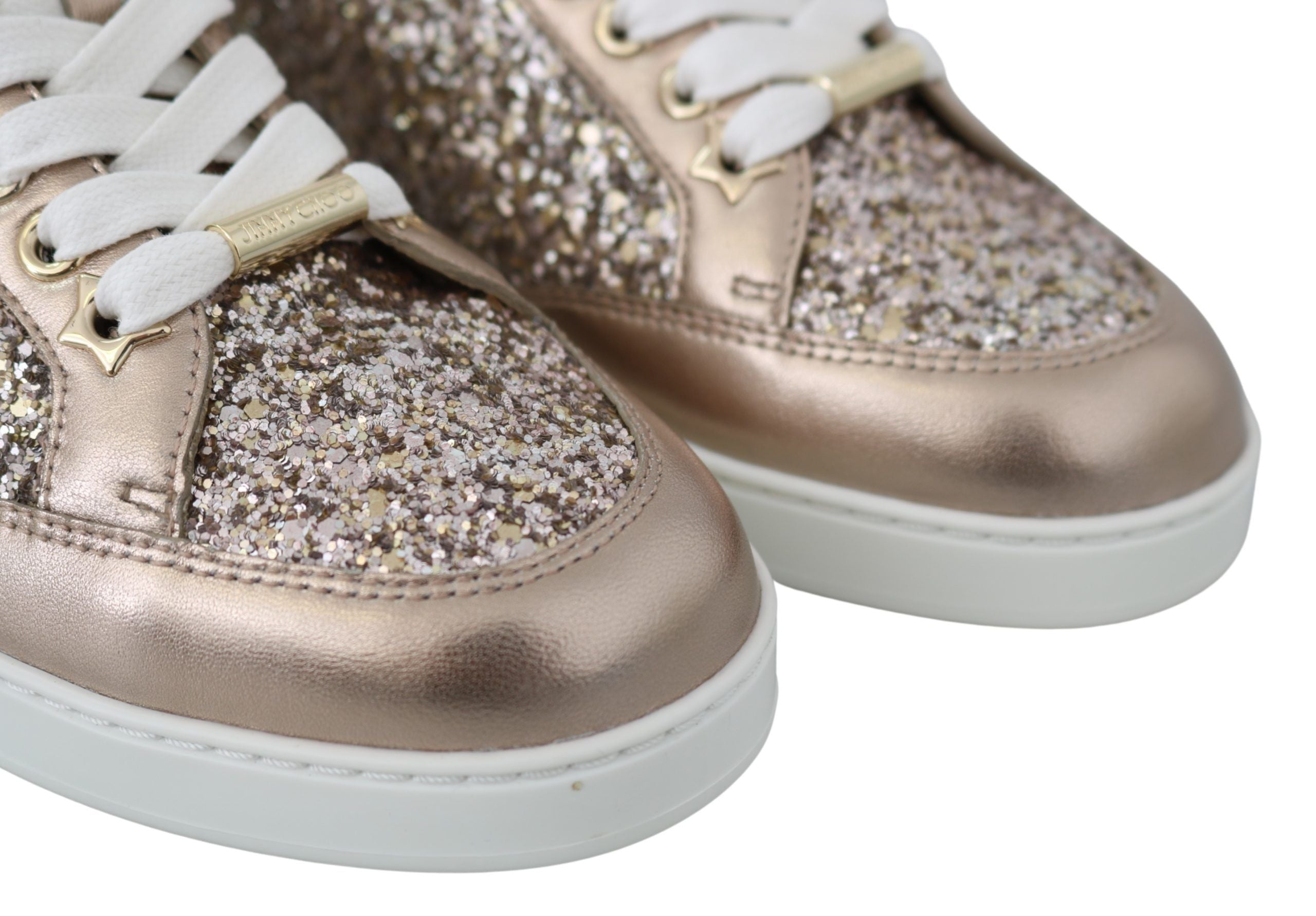 Jimmy Choo Ballet Pink Leather Miami Sneakers - Zeiniez
