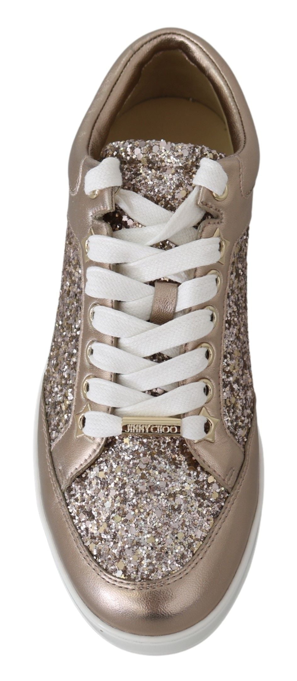 Jimmy Choo Ballet Pink Leather Miami Sneakers - Zeiniez