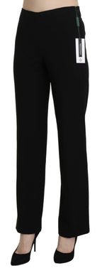 BENCIVENGA Black High Waist Straight Formal Dress Trouser - Zeiniez