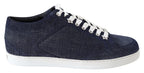 Jimmy Choo Miami Blue Denim Sneakers - Zeiniez