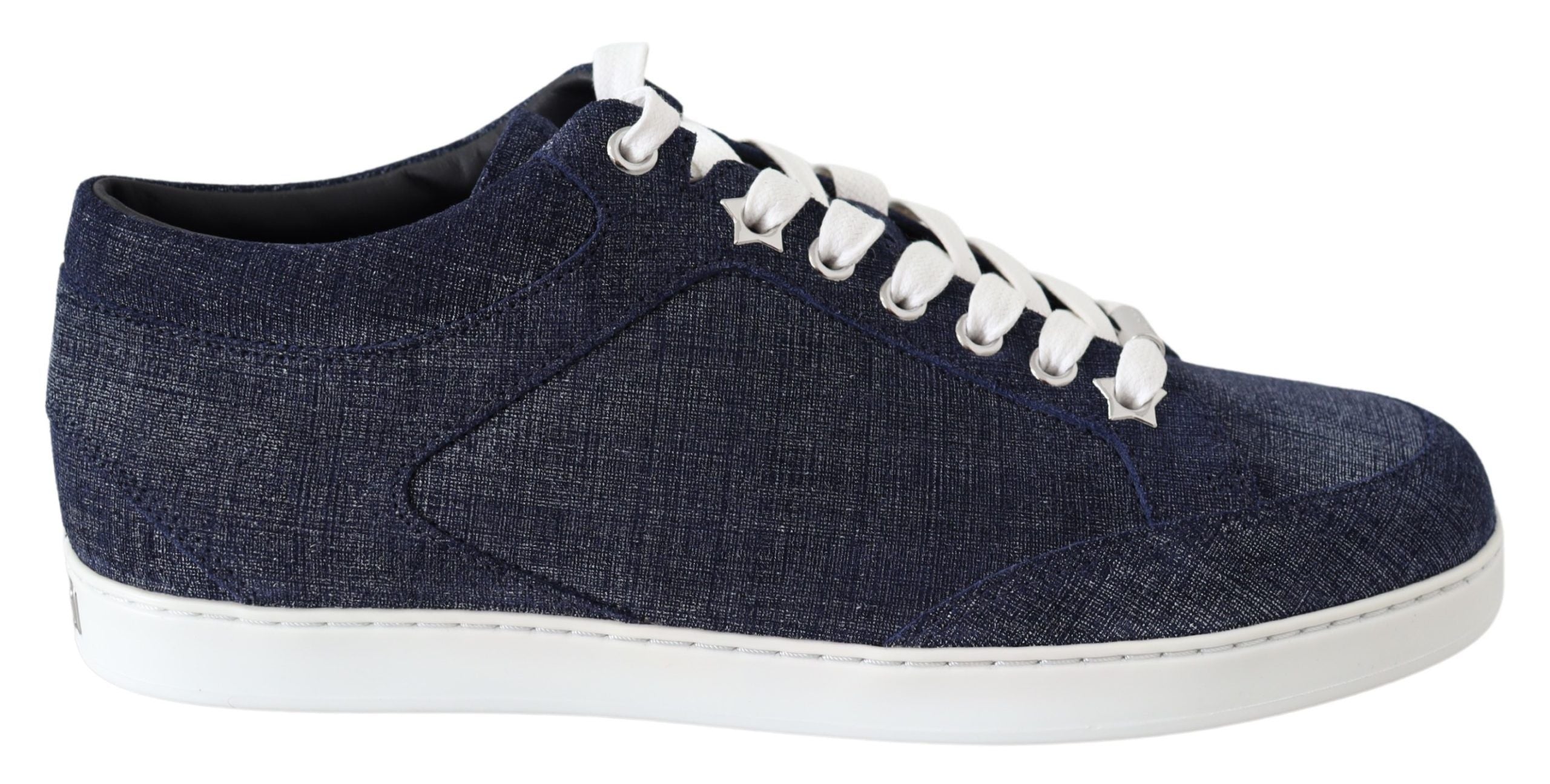 Jimmy Choo Miami Blue Denim Sneakers - Zeiniez