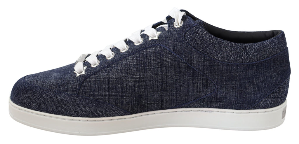 Jimmy Choo Miami Blue Denim Sneakers - Zeiniez