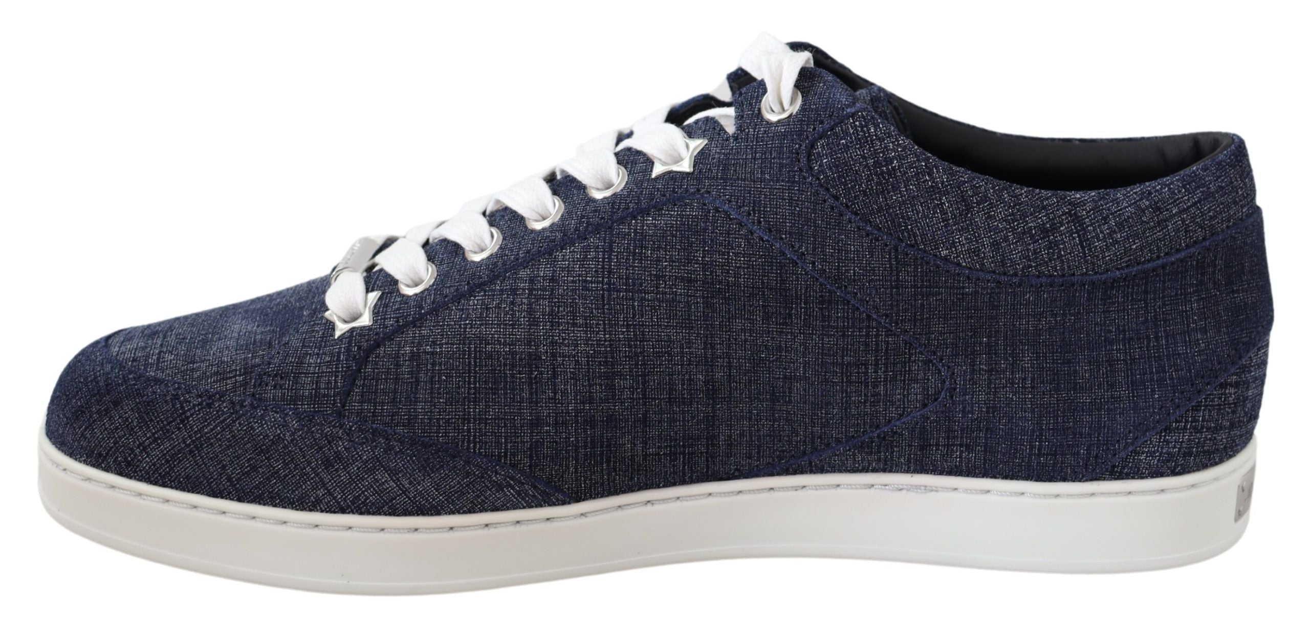 Jimmy Choo Miami Blue Denim Sneakers - Zeiniez
