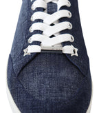 Jimmy Choo Miami Blue Denim Sneakers - Zeiniez