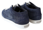 Jimmy Choo Miami Blue Denim Sneakers - Zeiniez