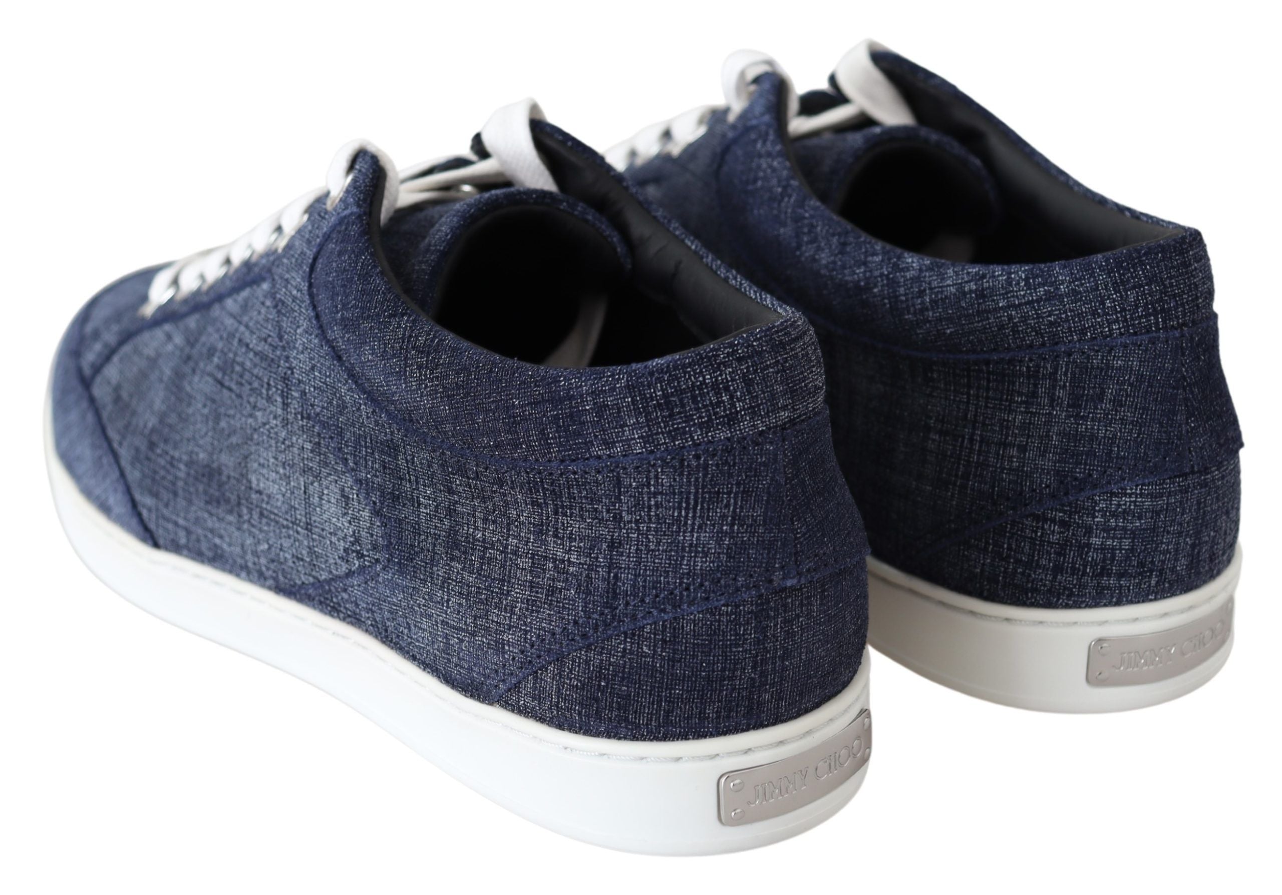Jimmy Choo Miami Blue Denim Sneakers - Zeiniez