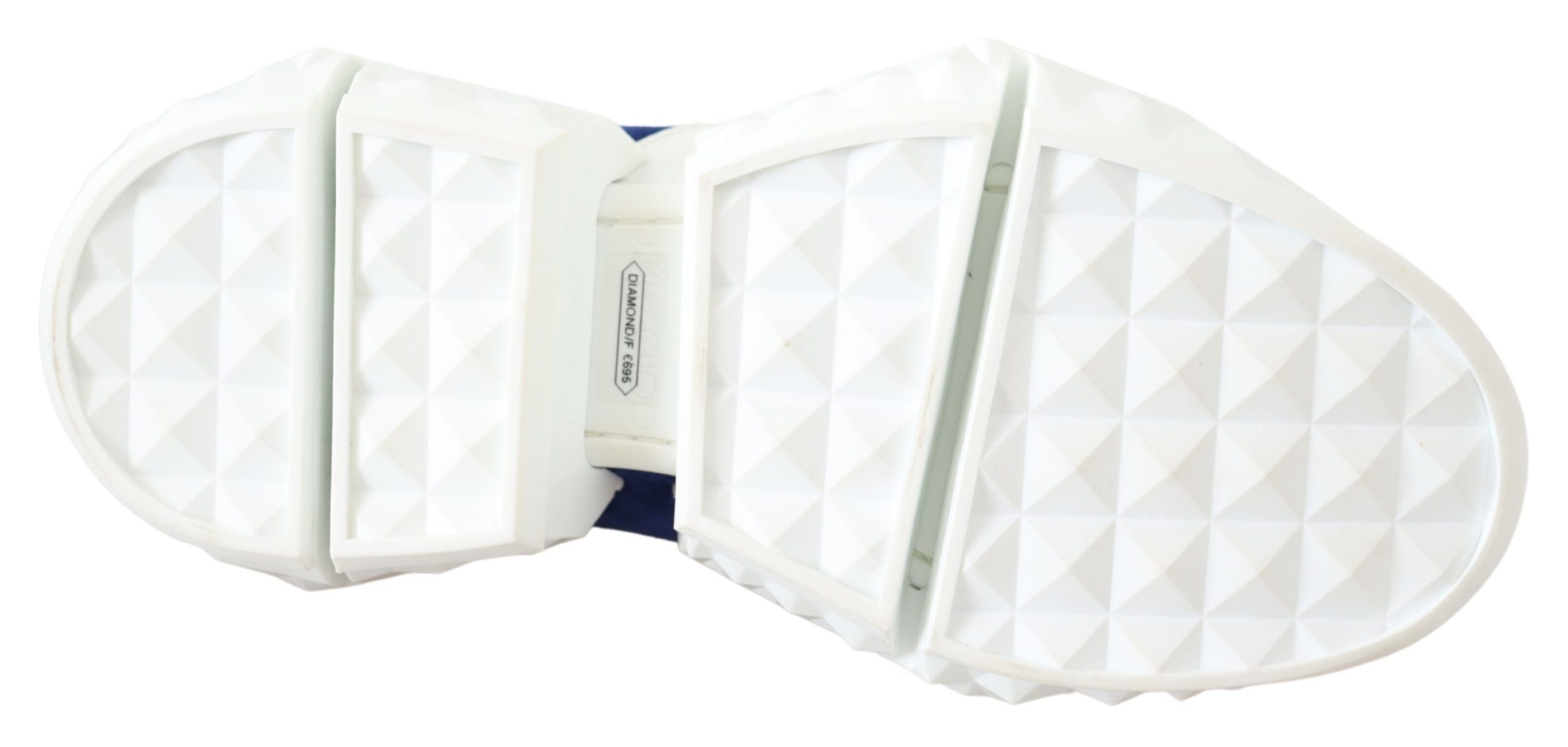 Jimmy Choo Diamond Blue Orange Leather Sneaker - Zeiniez