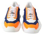 Jimmy Choo Diamond Blue Orange Leather Sneaker - Zeiniez