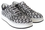 Jimmy Choo Silver Black Glitter Hawaii Sneakers - Zeiniez