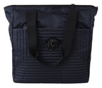 Versace Blue Nylon Tote Bag - Zeiniez