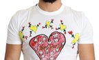 Dolce & Gabbana White Saint Valentine Print Cotton Men T-shirt - Zeiniez