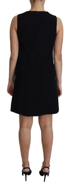 Dolce & Gabbana Black Viscose Stretch A-line Shift Mini Dress - Zeiniez