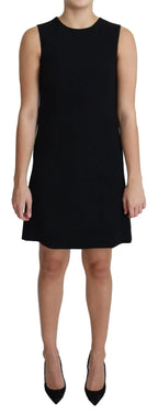 Dolce & Gabbana Black Viscose Stretch A-line Shift Mini Dress - Zeiniez