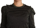 Dolce & Gabbana Black Gold Cropped Women Pullover Sweater - Zeiniez