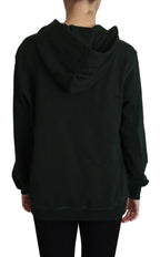 Dolce & Gabbana Dark Green Crown Embroidery Hoodie - Zeiniez